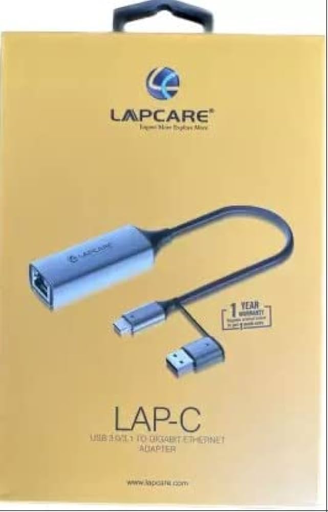 USB 3.0 & Type C to Gigabit Ethernet LAN Network Adapter / 2 in 1 Type C and USB 3.0 GIGABIT ETHERNET Adapter