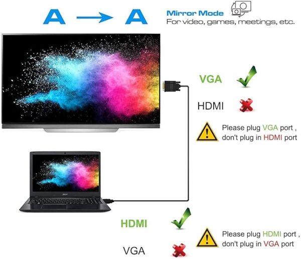 HDMI TO VGA CABLE - Image 2