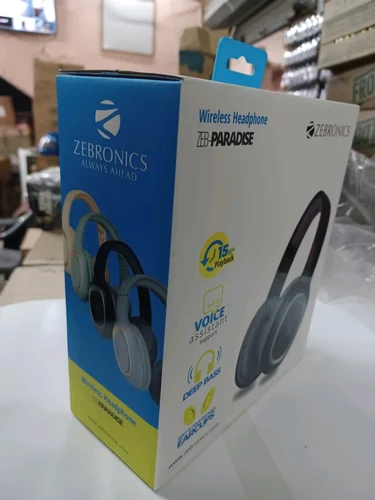 Wireless Over The Head Zebronics Paradise BT Headphone, 206 G